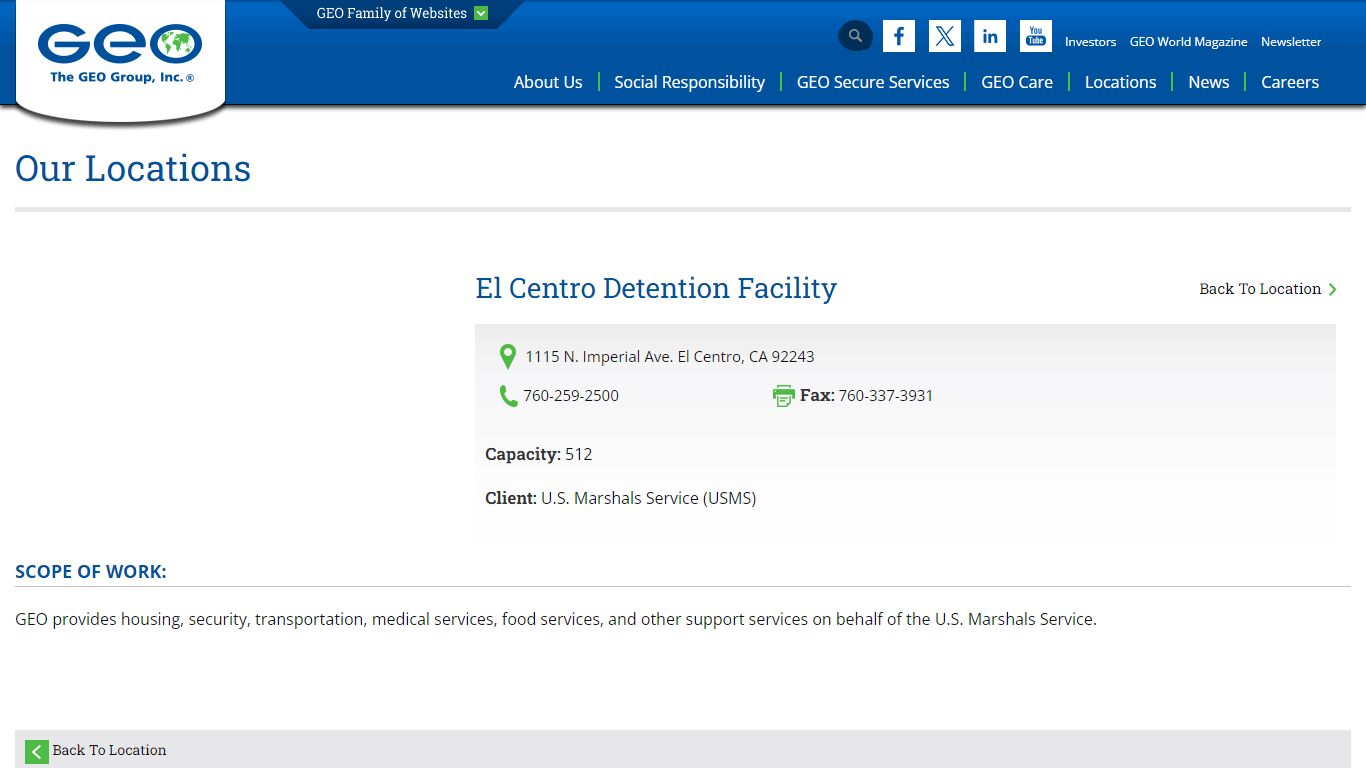 FacilityDetail - GEO Group